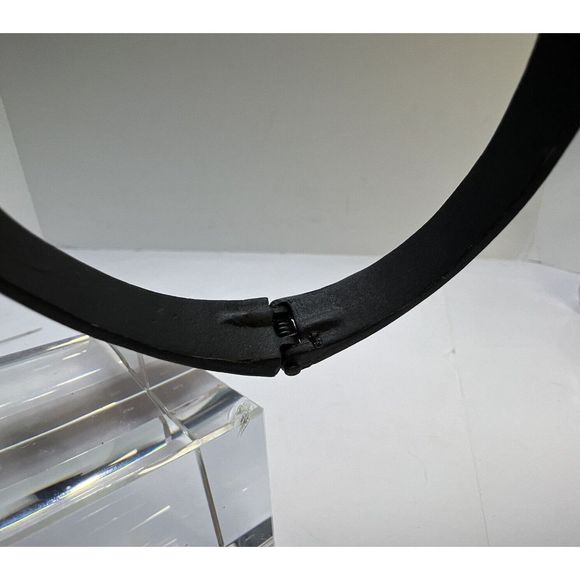 Vintage Aries Zodiac Hinged Black Metal Braclet - Picture 5 of 8